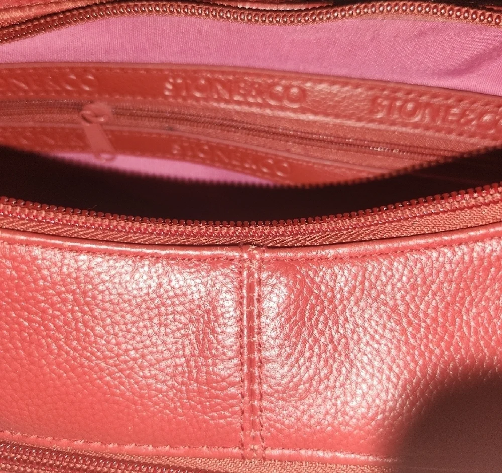 Stone & Co. Cherry Red Shoulder Bag